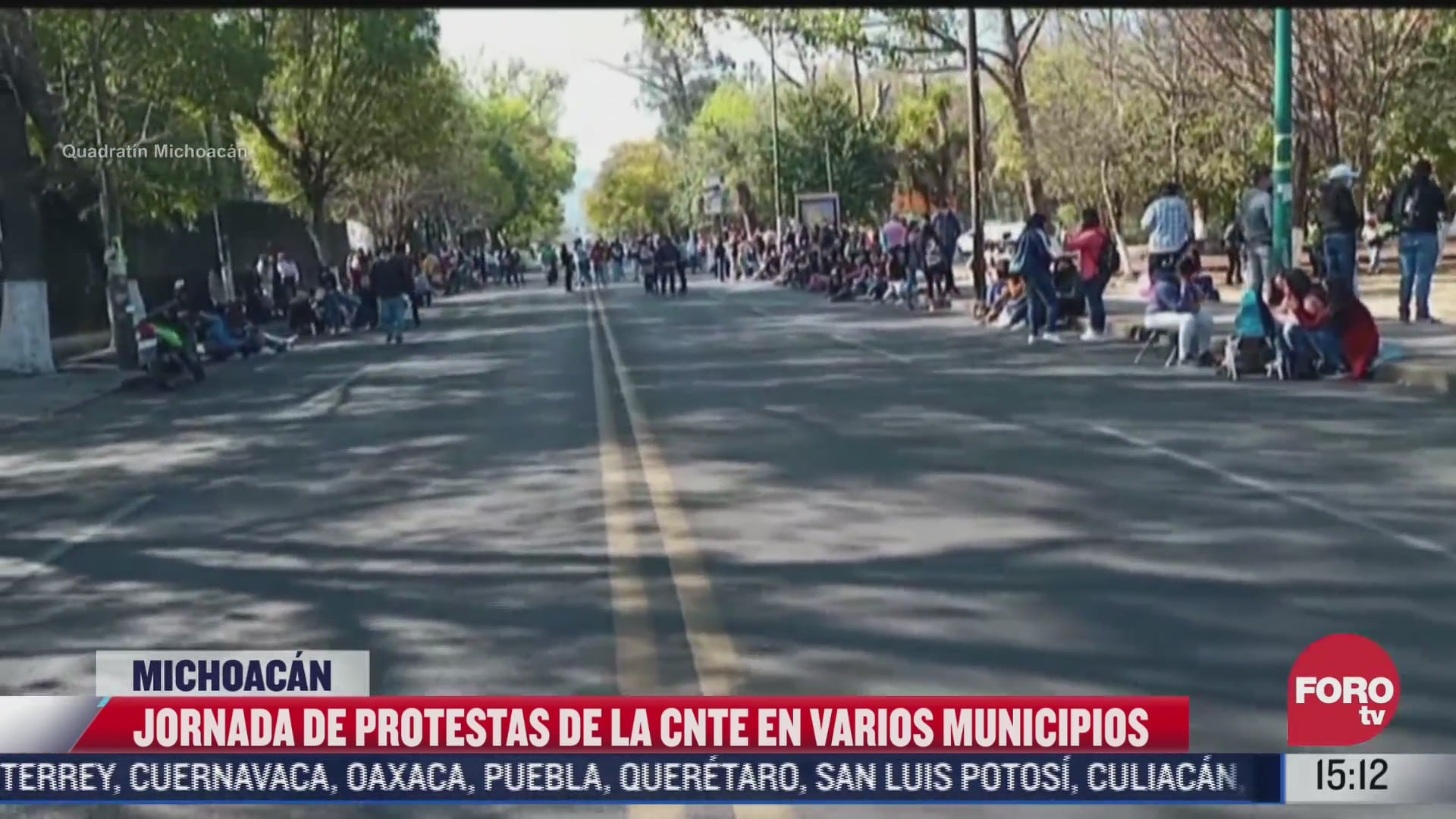 jornada de protestas de integrantes de la cnte en municipios de michoacan