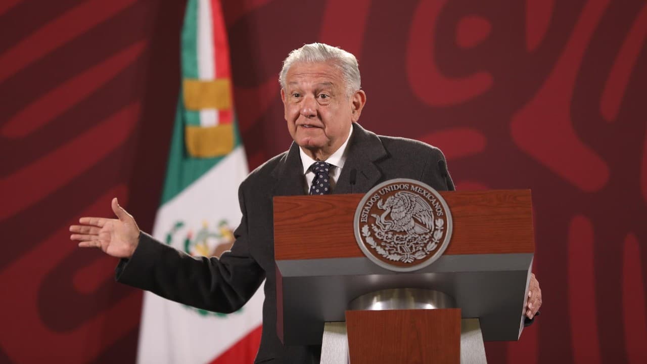 López Obrador en conferencia mañanera