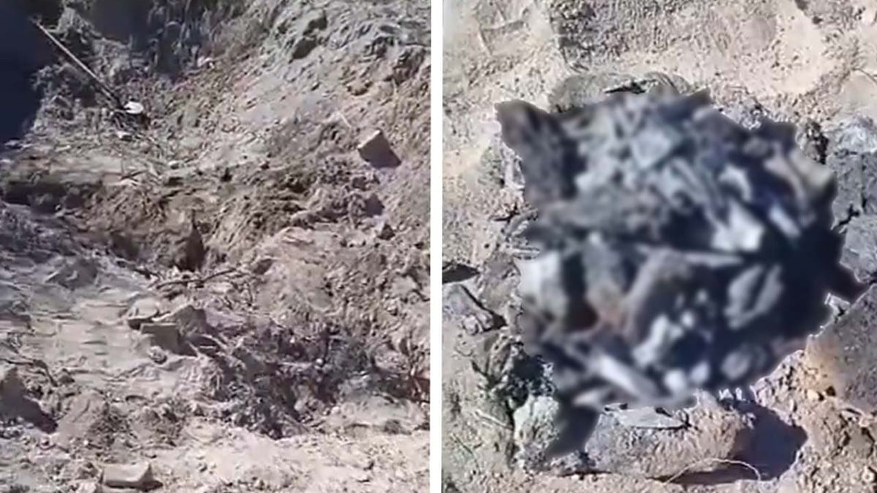 Madres Buscadoras hallan restos óseos en predio de Sonora. Fuente: Twitter @Codigo_rojomx
