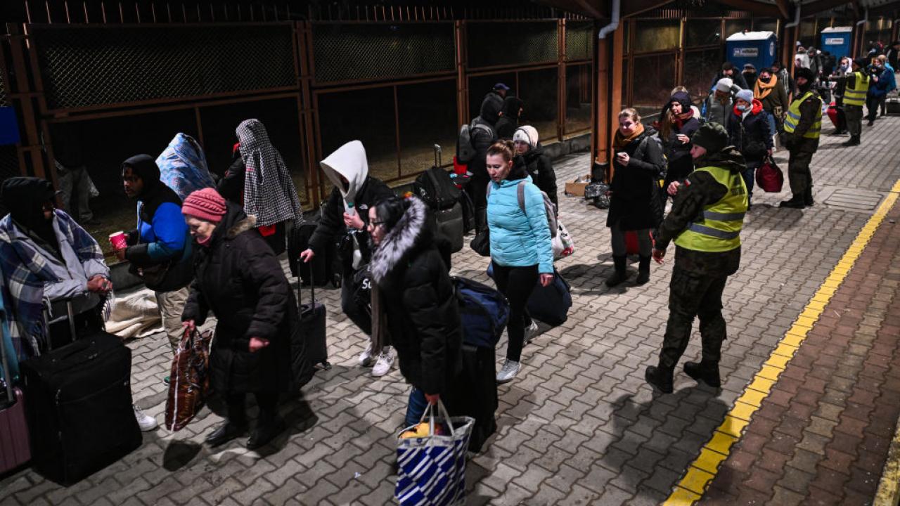 medyka la frontera donde civiles buscan salir de ucrania por la crisis con rusia