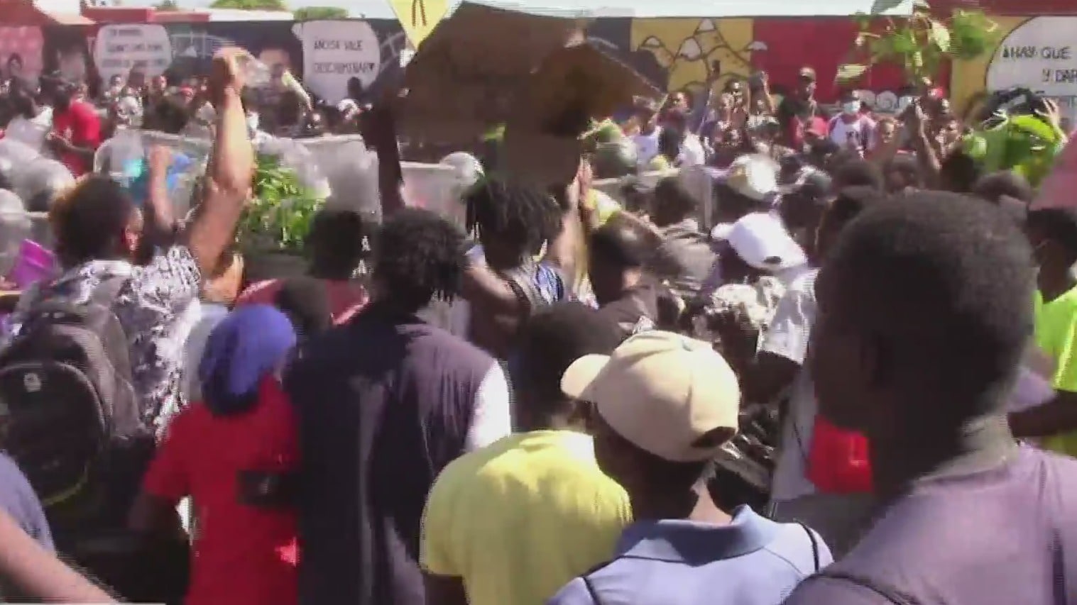 migrantes africanos se suman a las protestas en tapachula