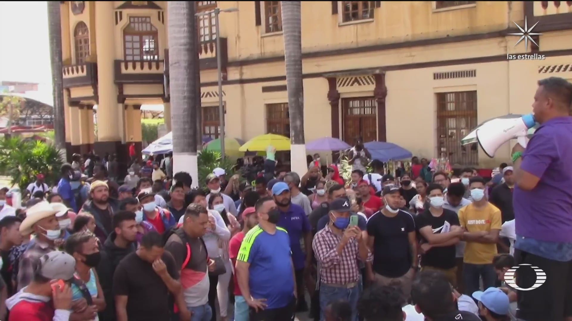migrantes exigen en chiapas libre transito en mexico