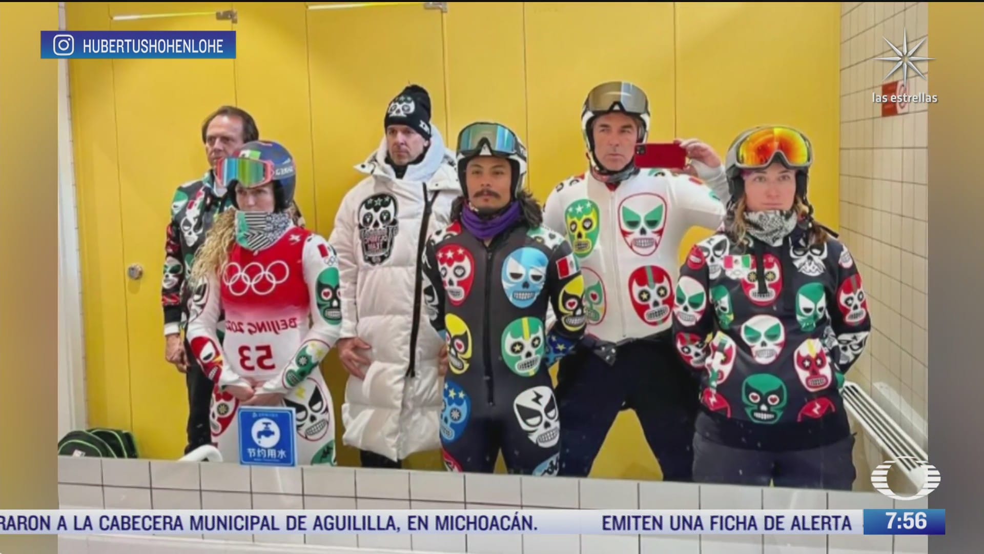 motivos alusivos al dia de muertos y la lucha libre destacan en trajes de atletas mexicanos en juegos olimpicos de invierno