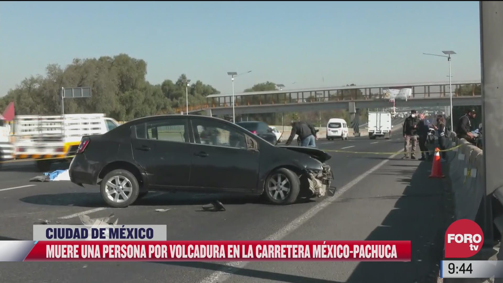 muere hombre por accidente vial en la carretera mexico pachuca
