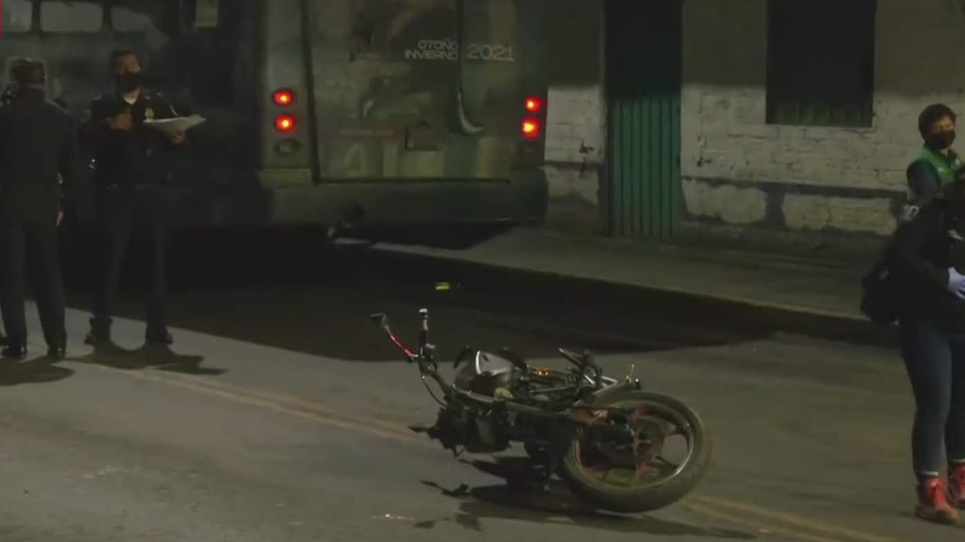 muere motociclista tras derrapar en avenida tlahuac