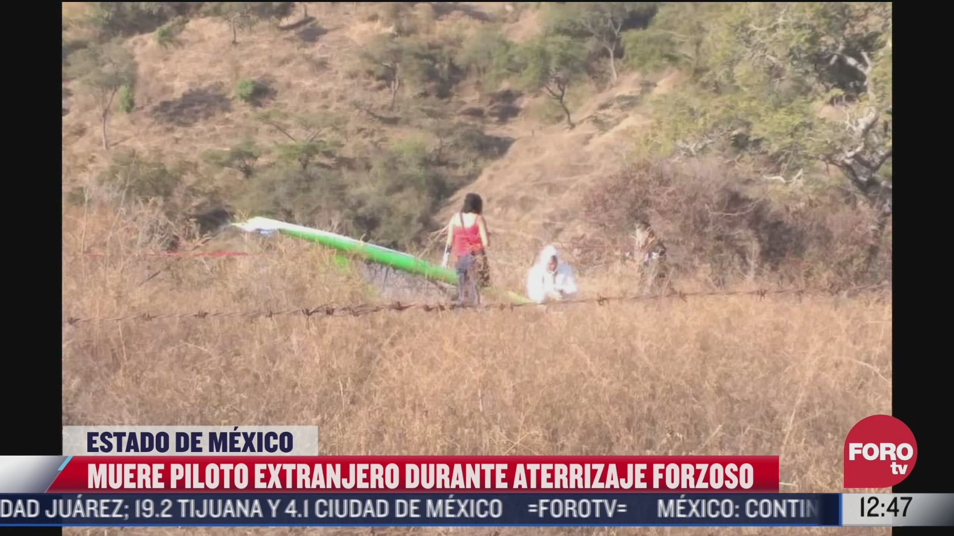 muere piloto estadounidense durante aterrizaje forzoso en temascaltepec estado de mexico