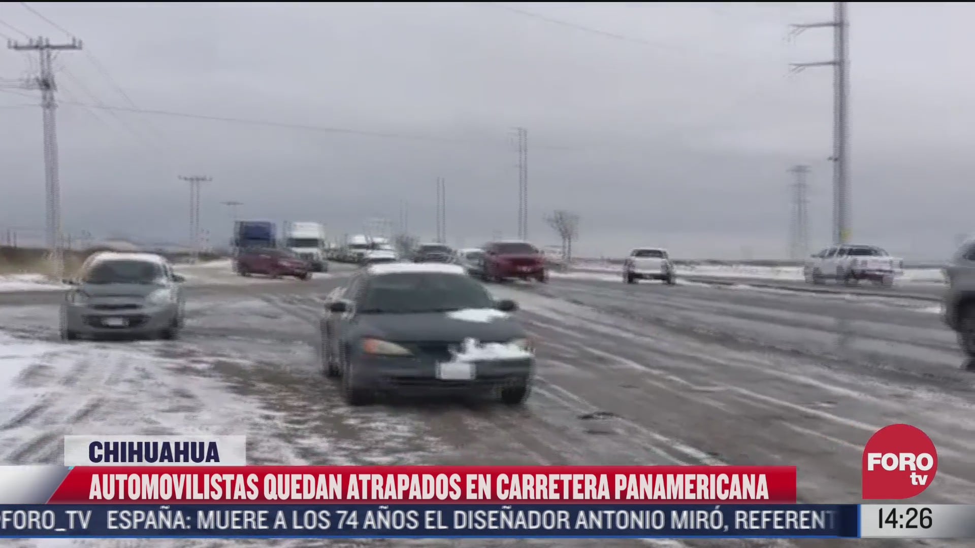 nevadas en chihuahua dejan a decenas de automovilistas varados en la carretera panamericana