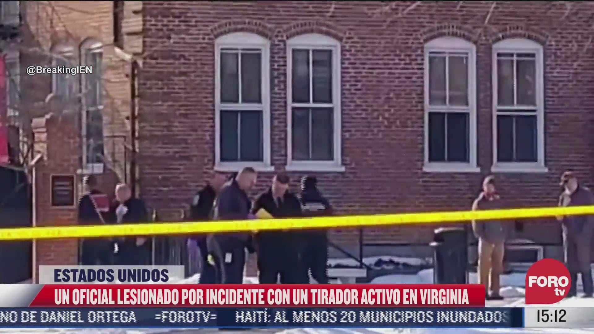 Presunto tirador en escuela de Virginia ya está bajo custodia