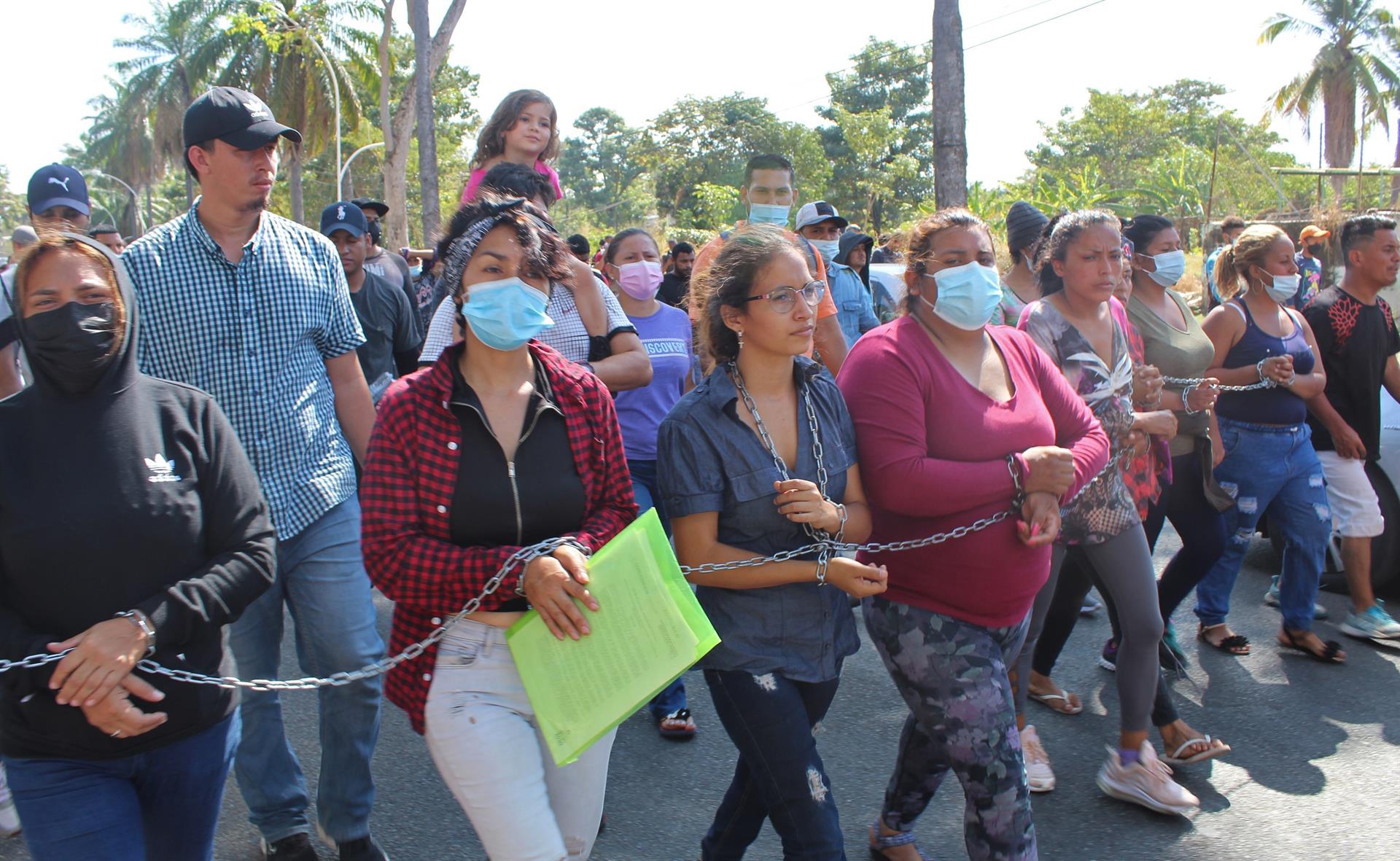 Se cumplen 15 días de protestas de migrantes en Tapachula
