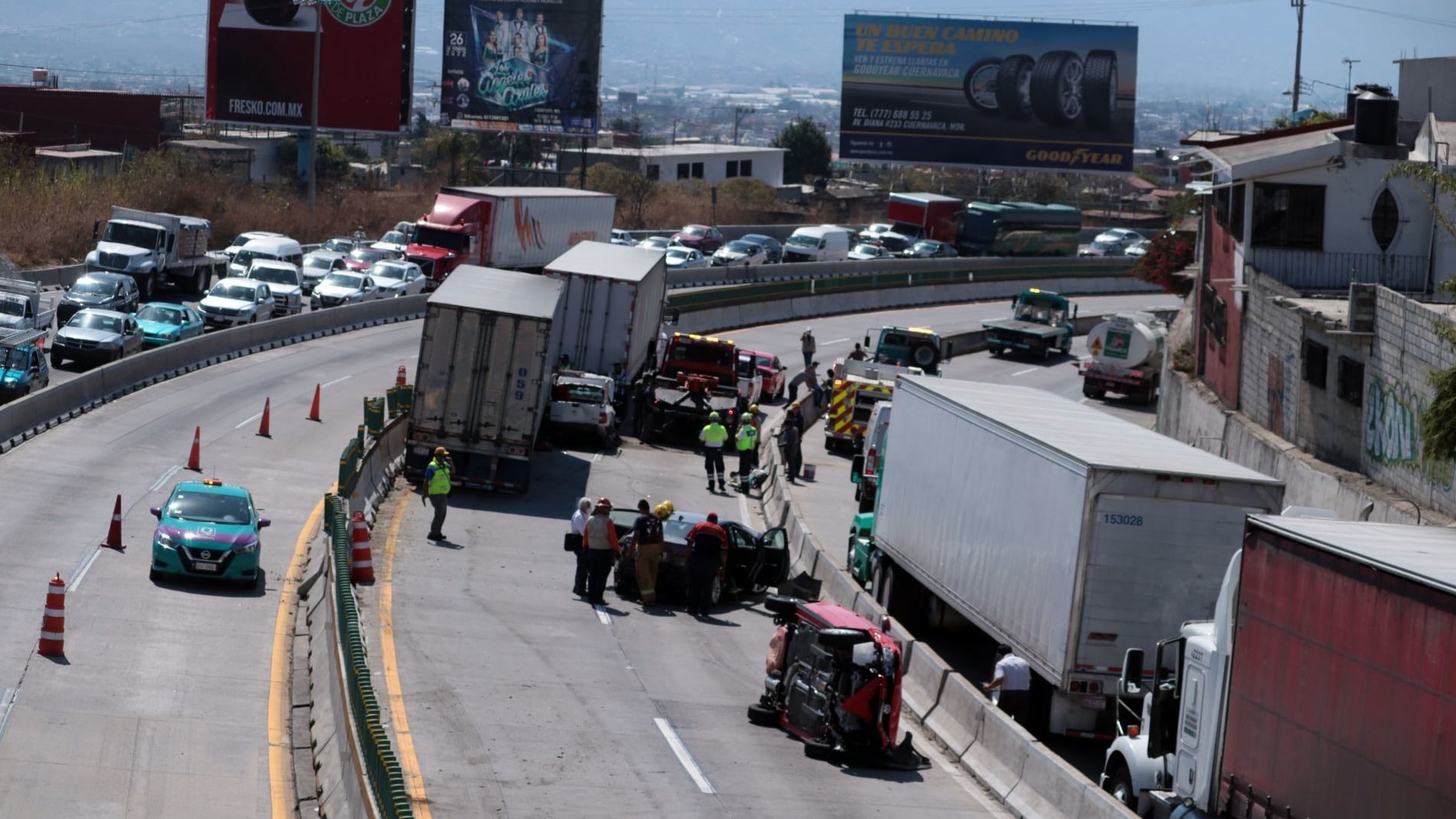 reabren autopista mexico cuernavaca tras accidente en el paso expres
