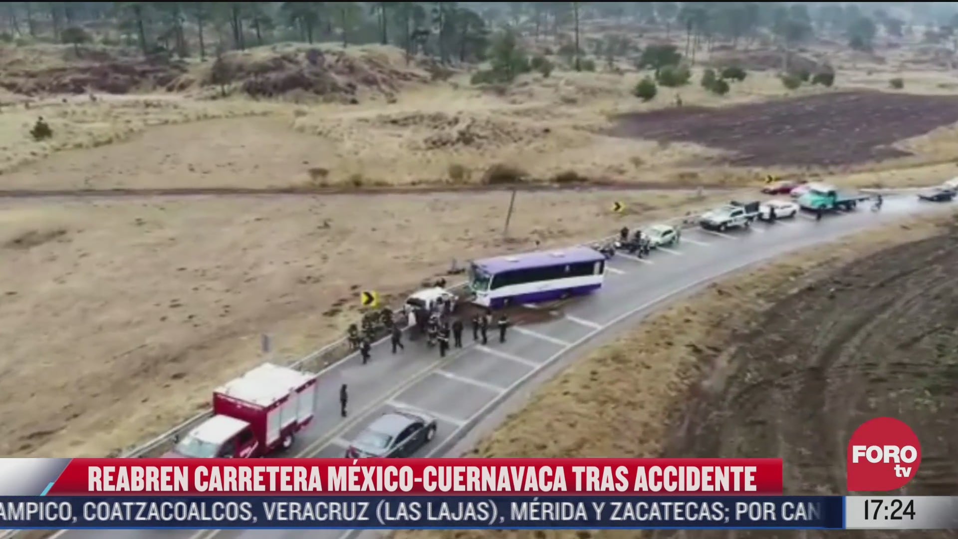 reabren carretera mexico cuernavaca tras accidente que dejo 14 heridos