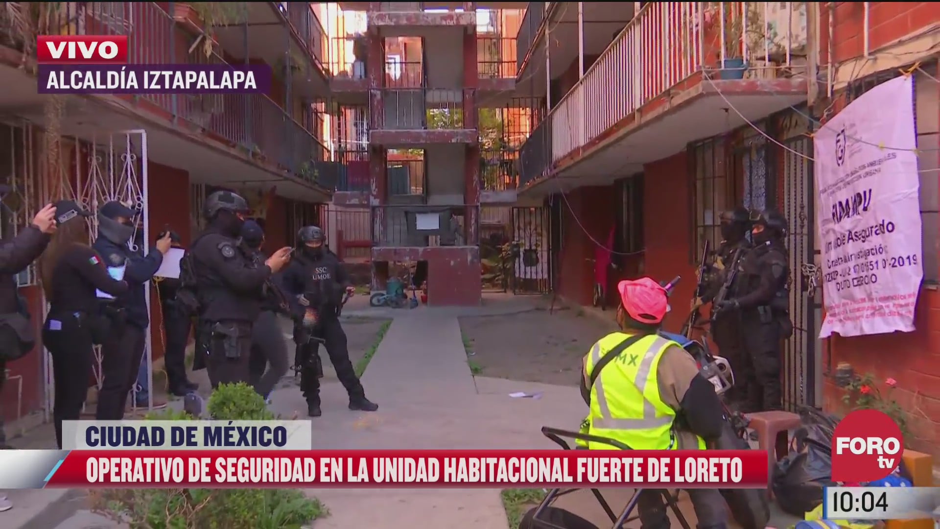 realizan operativo contra el despojo de propiedad en la uh fuerte de loreto en iztapalapa