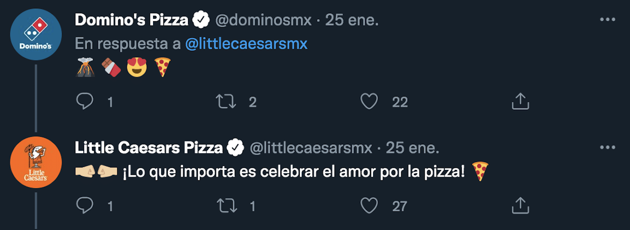 Tuit Repartidor Pizza Dominos Little Caesars