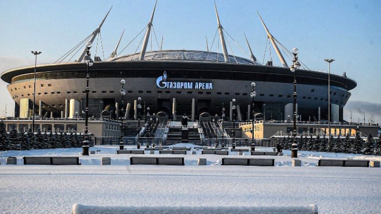 El Gazprom Arena en Rusia (Twitter: @slinetviral)