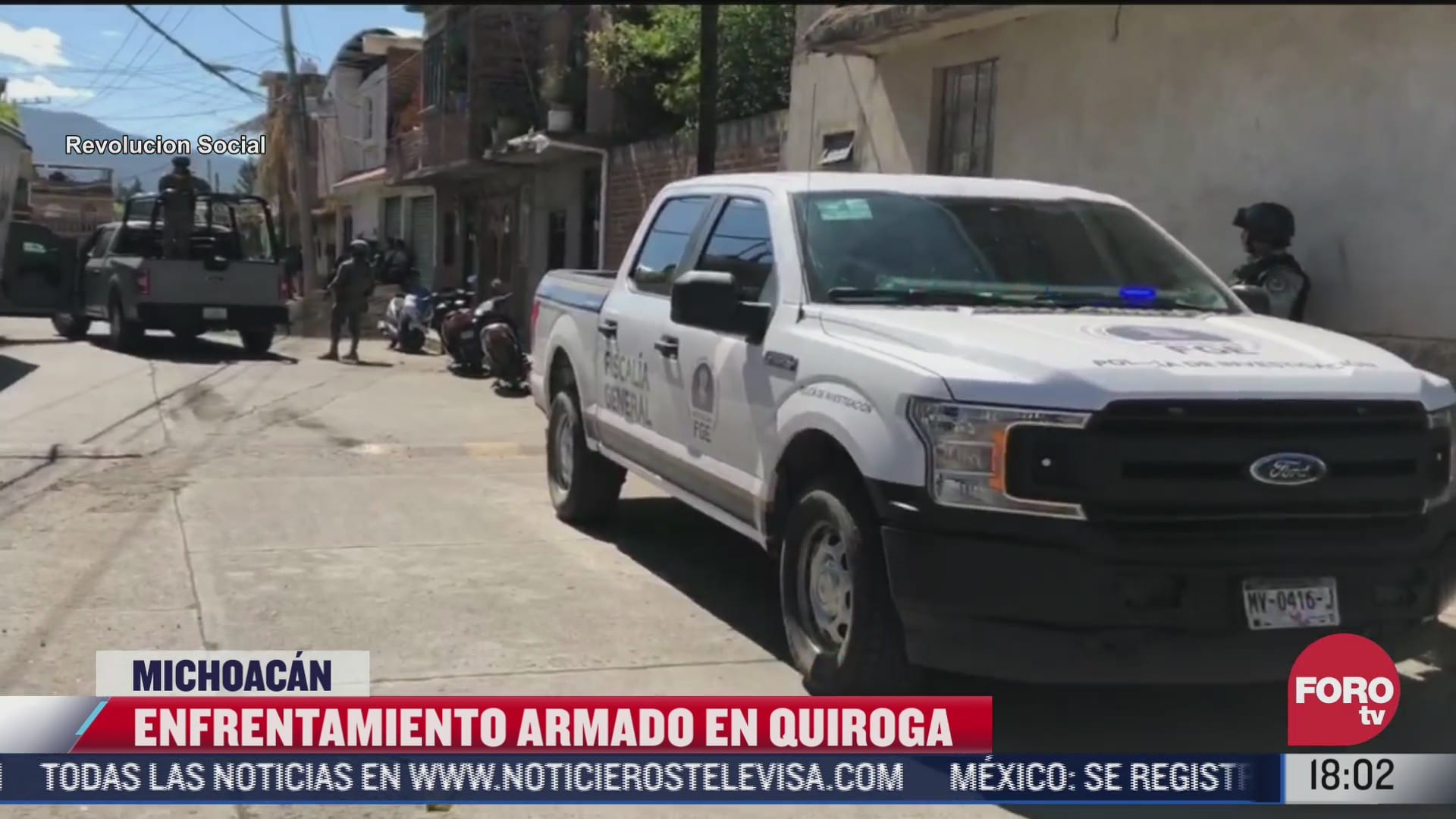 se registra enfrentamiento en quiroga michoacan
