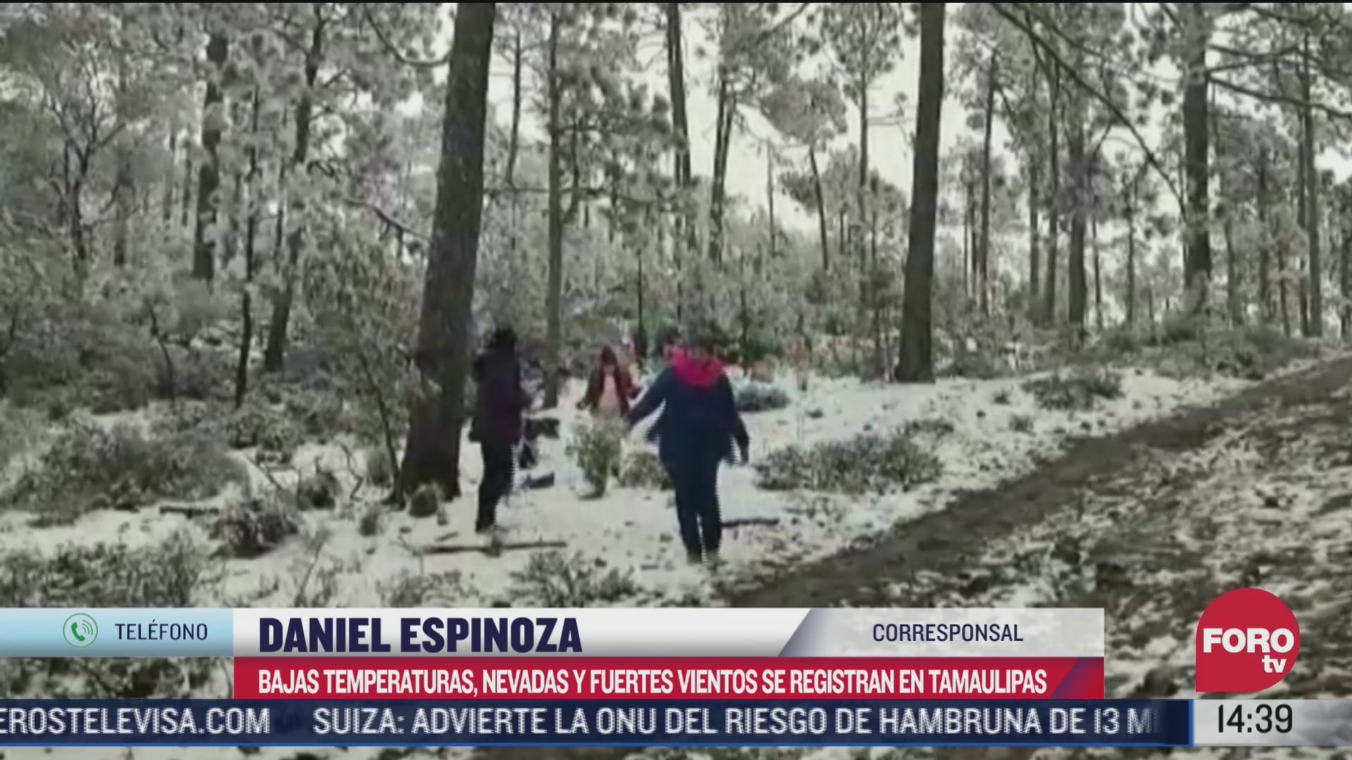 tamaulipas registra bajas temperaturas y caida de nieve