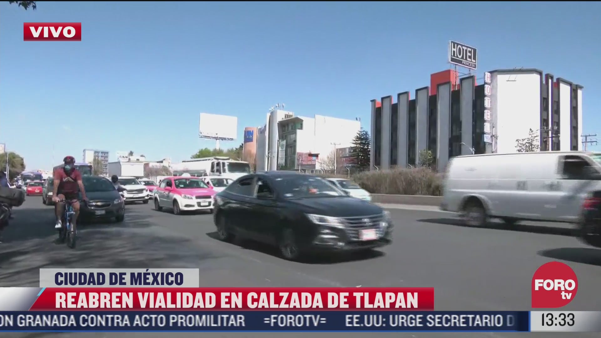 Manifestantes retiran bloqueo en Calzada de Tlalpan