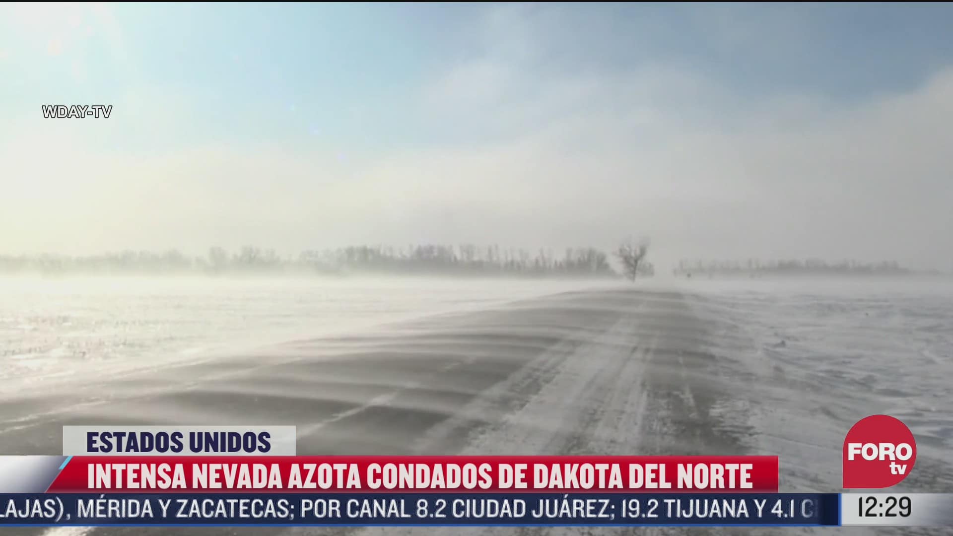 tormenta invernal azota dakota del norte estados unidos