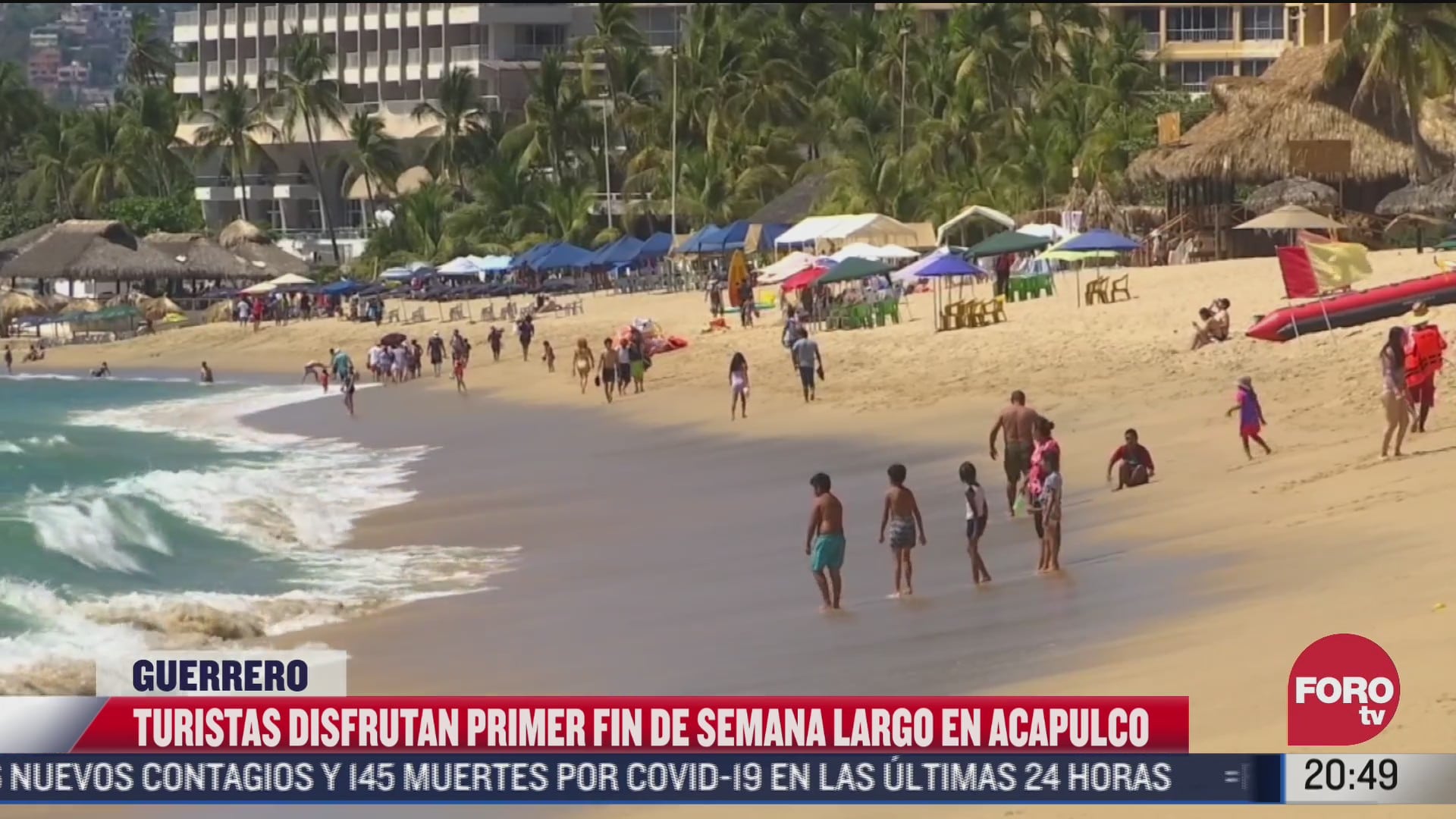 turistas aprovechan primer fin de semana largo en acapulco