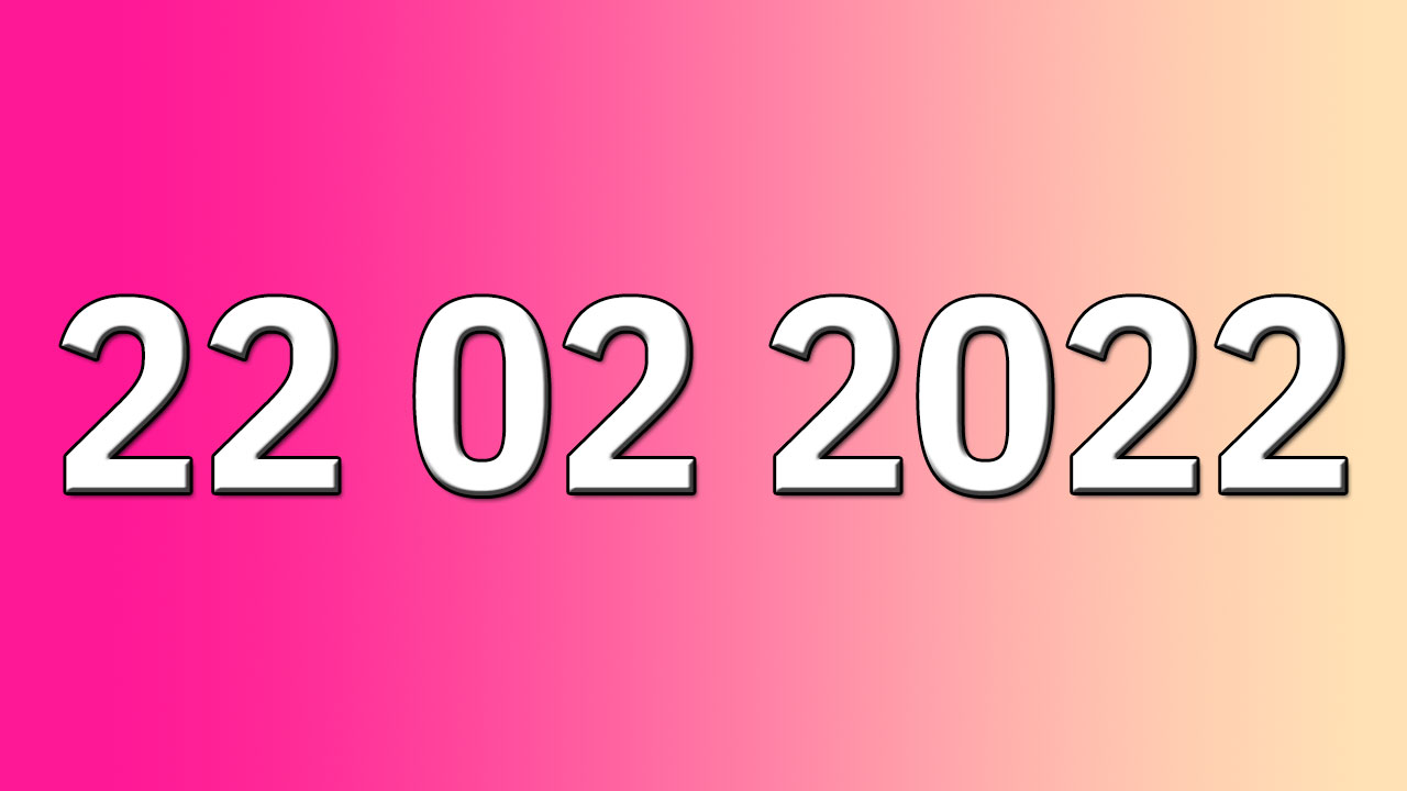 Twosday o 22 de febrero de 2022 es un palindromo