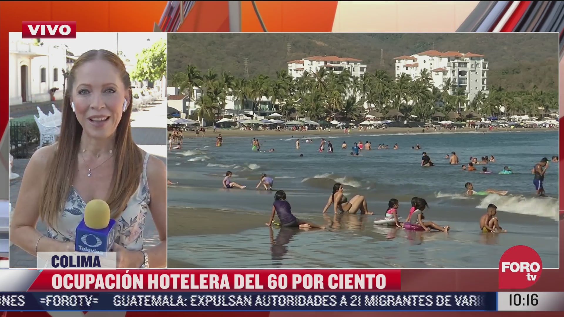vacacionistas disfrutan las playas de colima y acapulco