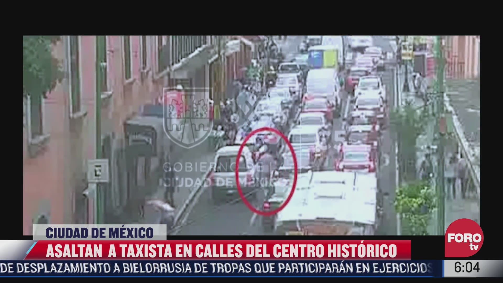 video asaltan a conductor de taxi por aplicacion en el centro historico cdmx