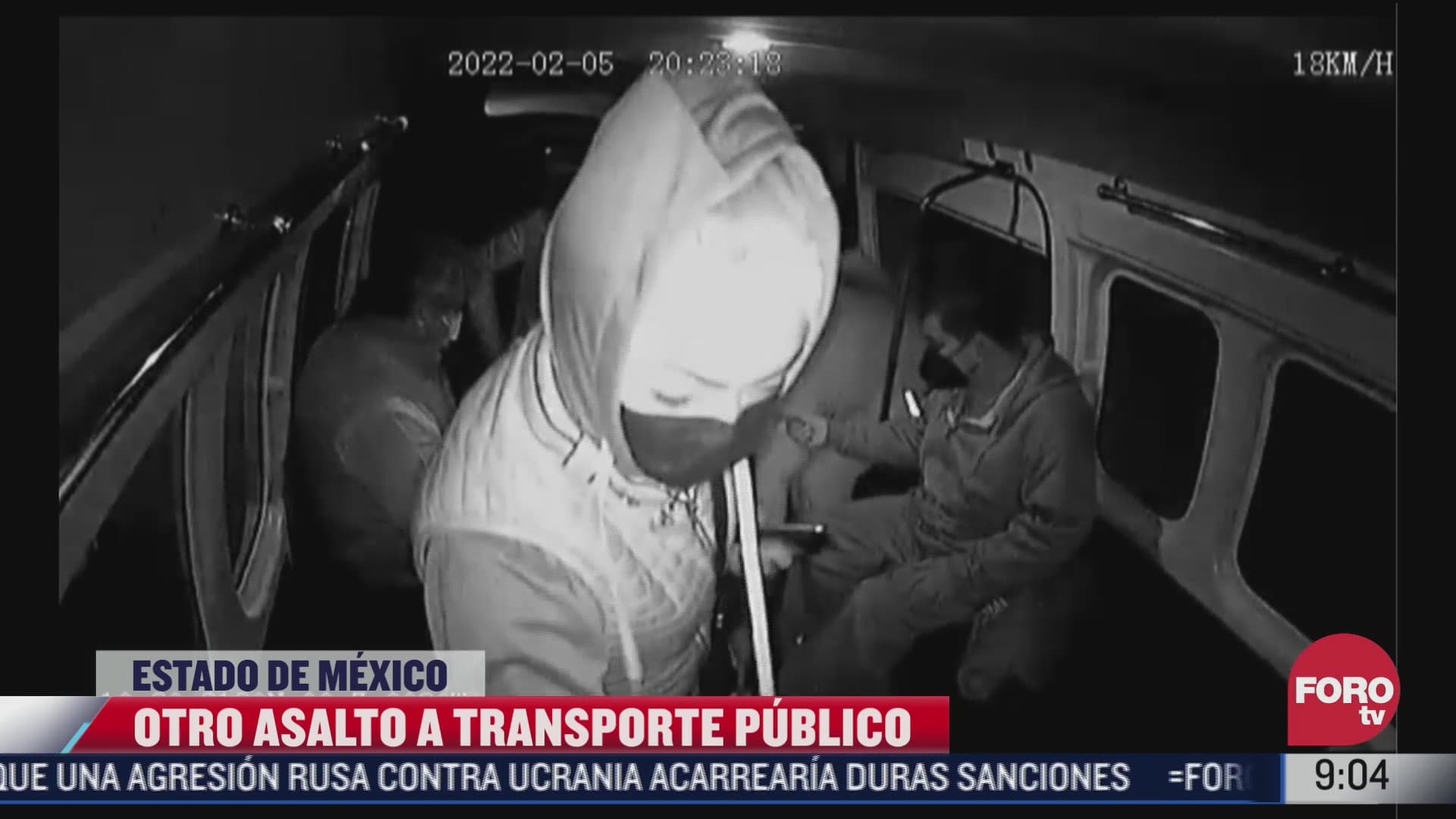 video asaltan a pasajeros de unidad de transporte publico en el estado de mexico