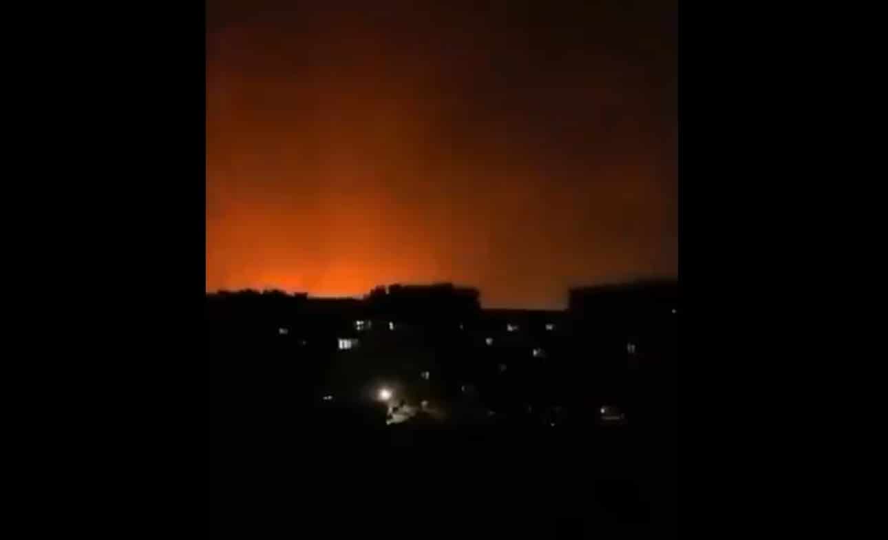 video se registran explosiones en gran parte del territorio de ucrania