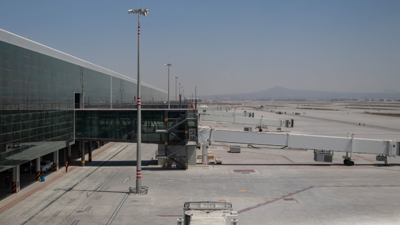 Fotografía del Aeropuerto Internacional Felipe Angeles (AIFA), ubicado en Santa Lucía