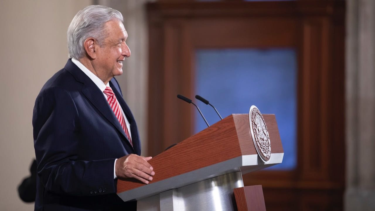 Andrés Manuel López Obrador, presidente de México durante su conferencia mañanera