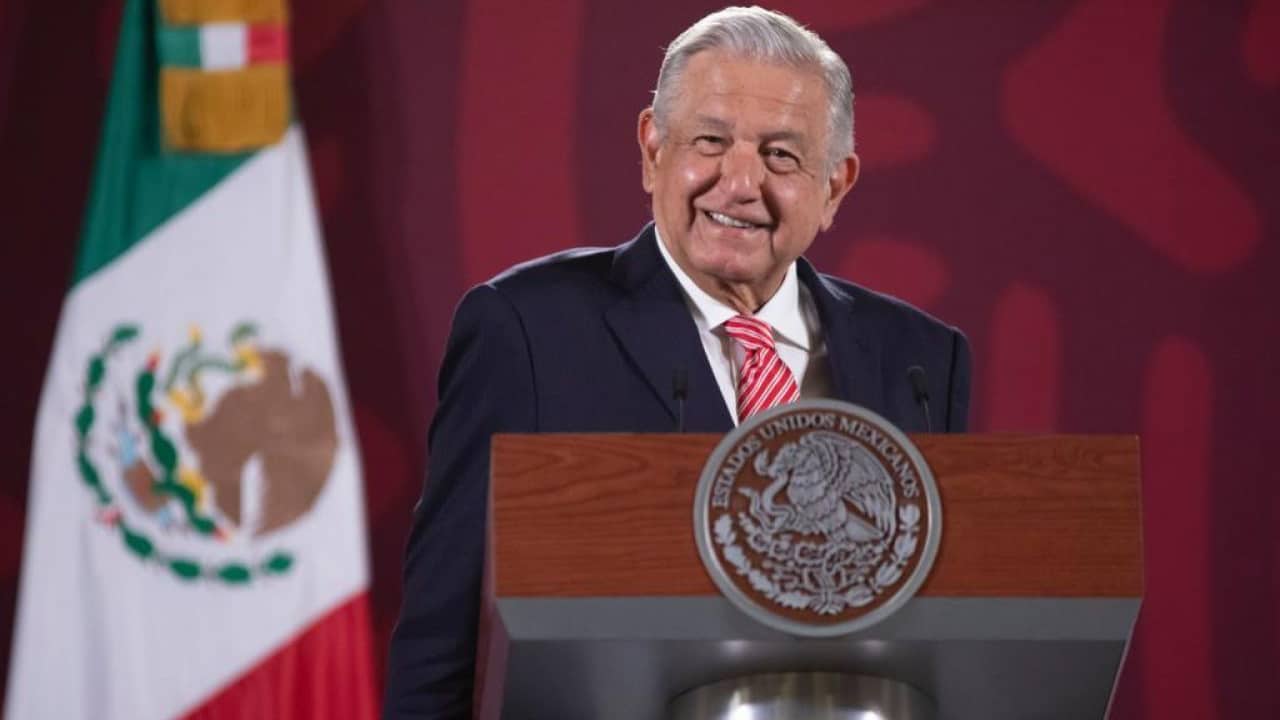 El presidente de México, Andrés Manuel López Obrador, durante la mañanera en Palacio Nacional