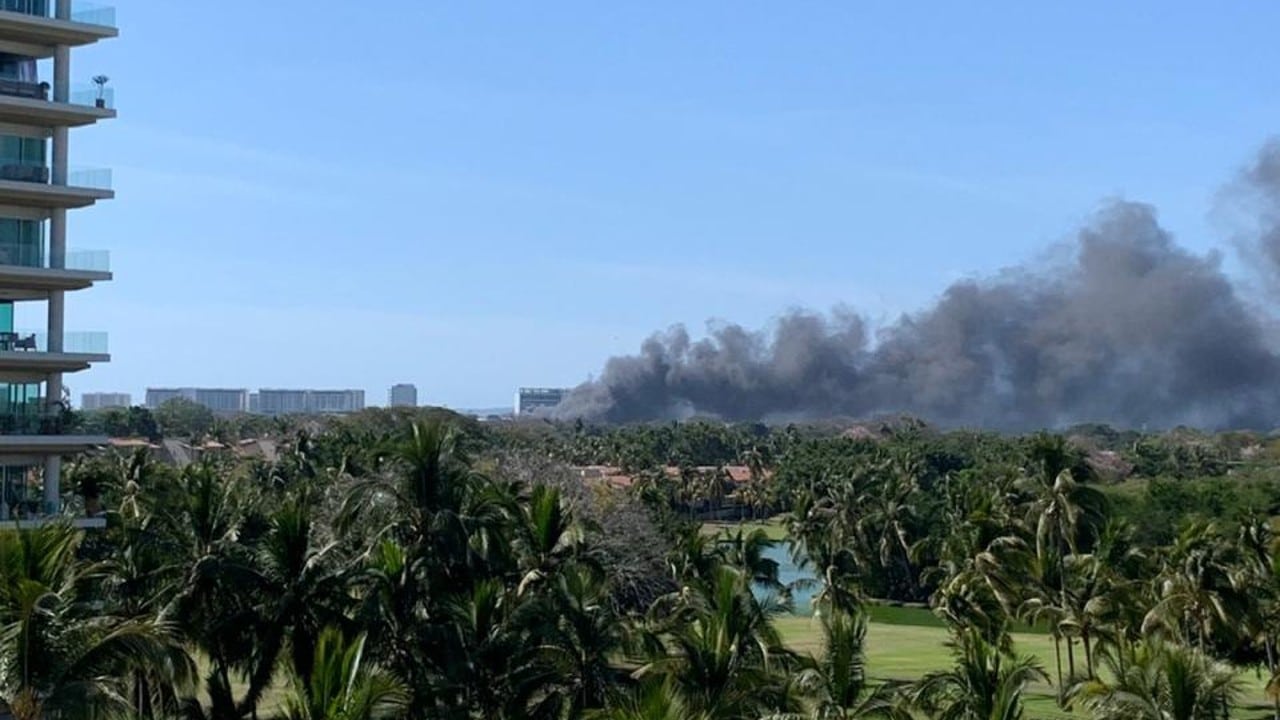 Sofocan un incendio en un hotel de Puerto Vallarta, Jalisco'.