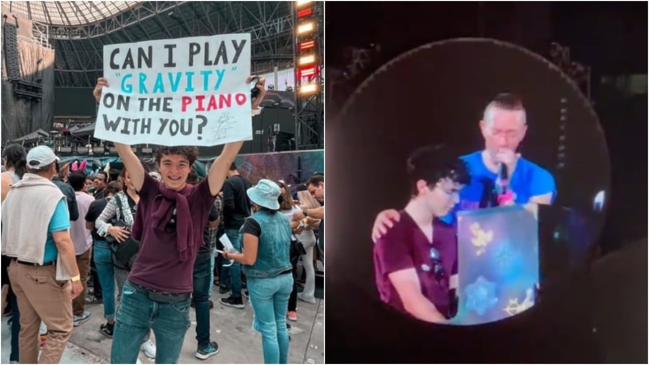 Coldplay toca canción Gravity junto a fan durante concierto en Monterrey