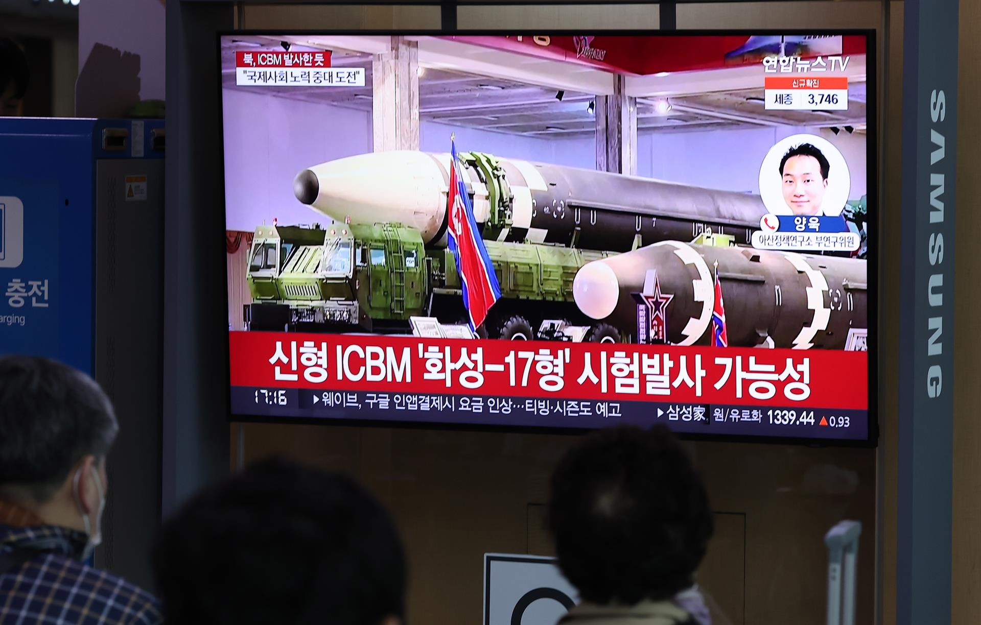 Corea del Norte lanza un nuevo proyectil al mar de Japón