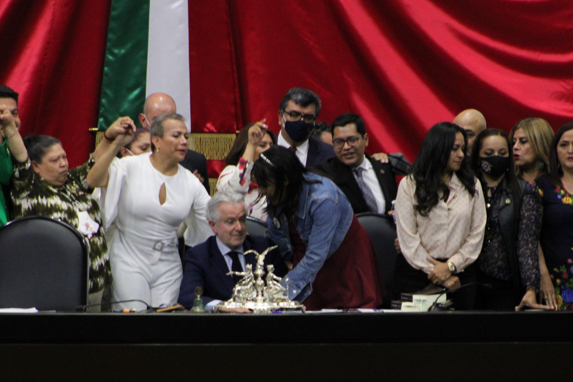 Sesión ordinaria en la Cámara de Diputados donde se conmemoró el Día Internacional de la Visibilidad Trans, 31 de marzo de 2022 (Cuartoscuro)