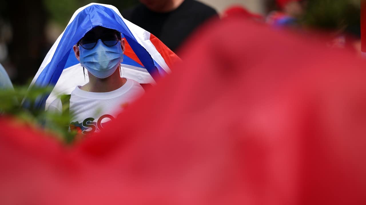 Protesta de cubanos (Getty Images)
