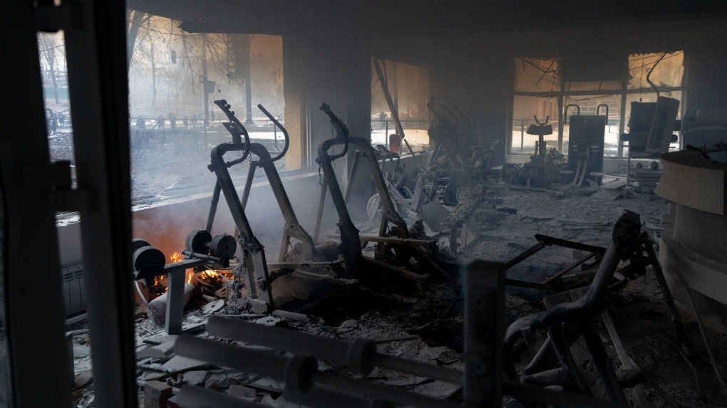 devastacion panorama que se ve en calles de ucrania