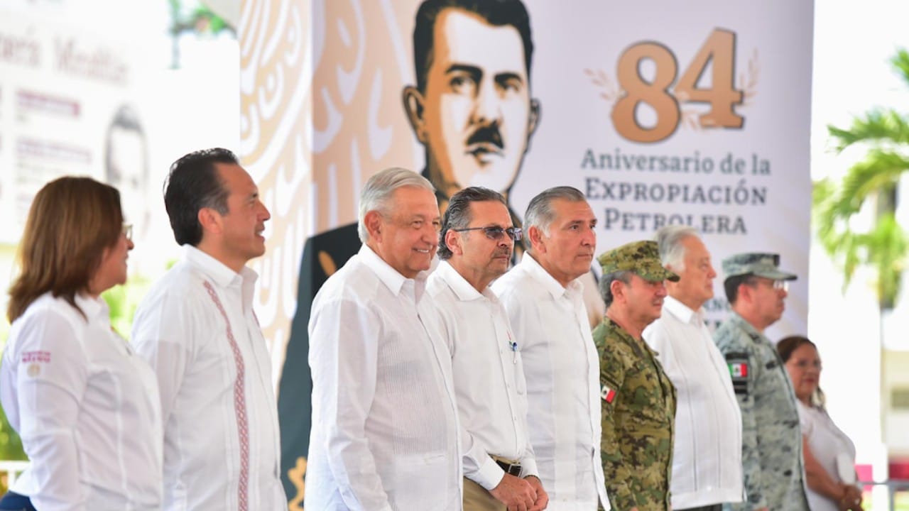 El presidente de México, Andrés Manuel López Obrador, en el 84 Aniversario de la Expropiación Petrolera (lopezobrador.org.mx)