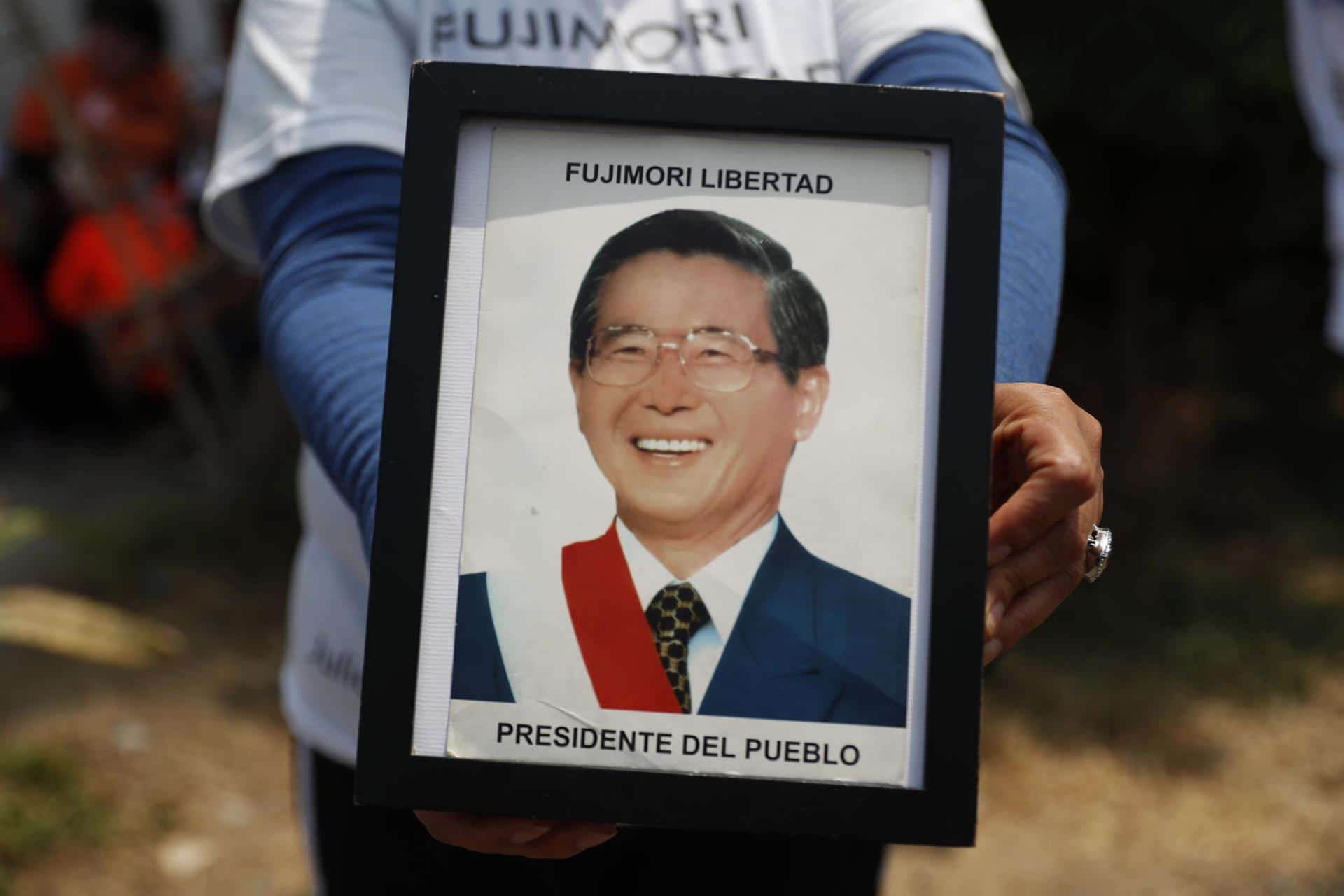 Seguidores del expresidente peruano Alberto Fujimori (EFE)
