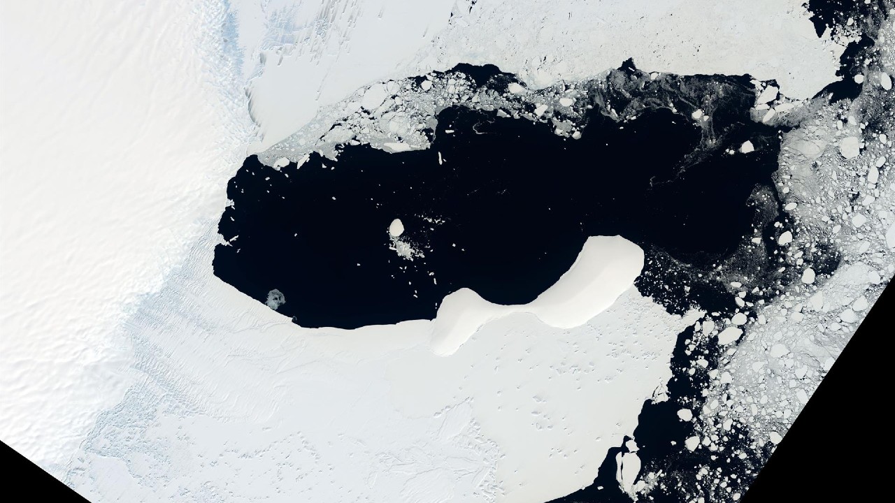 Enorme plataforma de hielo se derrumba en la Antártida