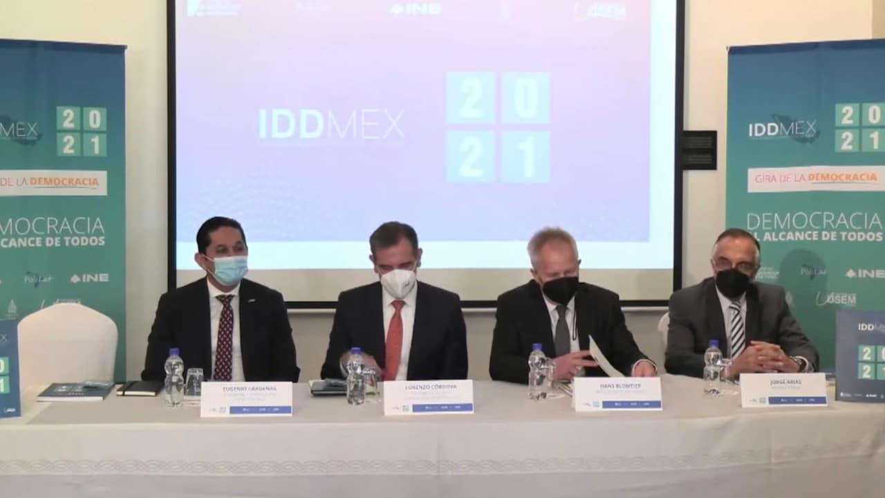 Presentación nacional de Resultados del Índice de Desarrollo Democrático de México 2021 (Twitter: @INEMexico)
