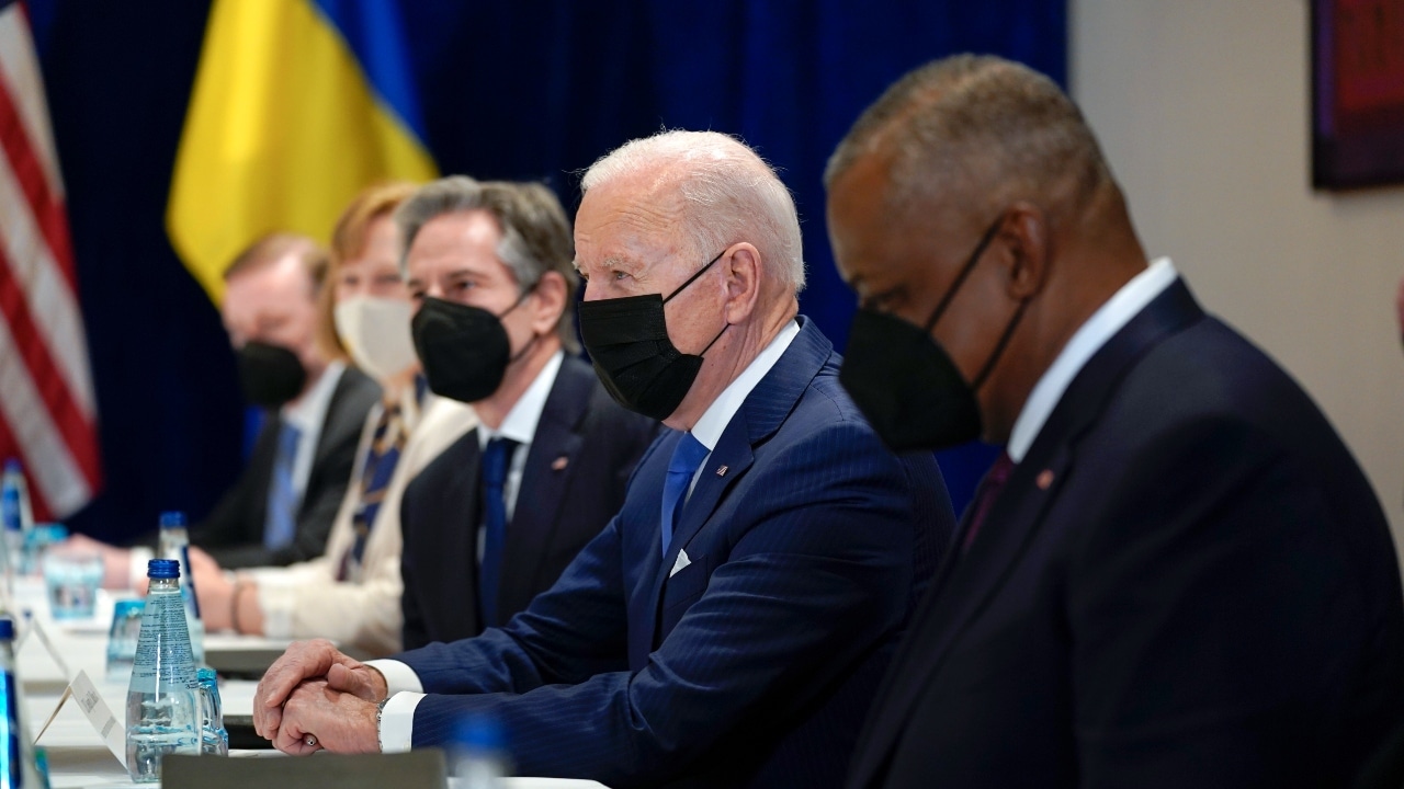 El presidente de Estados Unidos, Joe Biden, se reunió en Polonia con los ministros de Exteriores y de Defensa de Ucrania