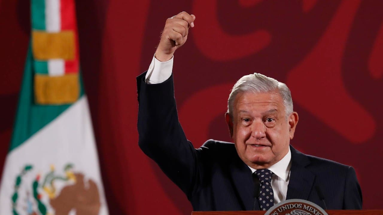 López Obrador en Palacio Nacional