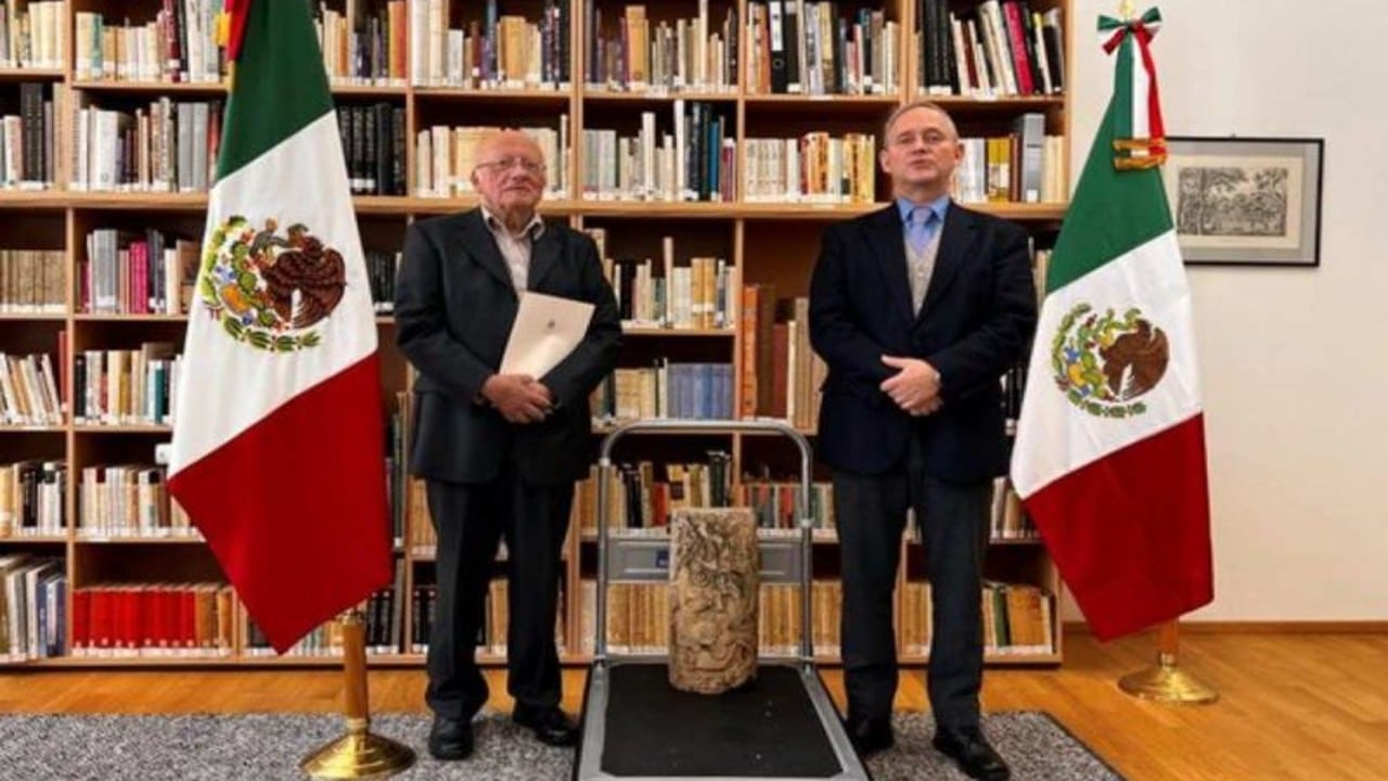 México recupera pieza arqueológica que estaba en manos de coleccionista anónimo austriaco