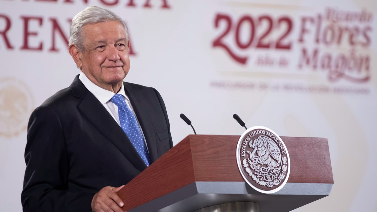 El presidente de México, Andrés Manuel López Obrador, en la conferencia mañanera
