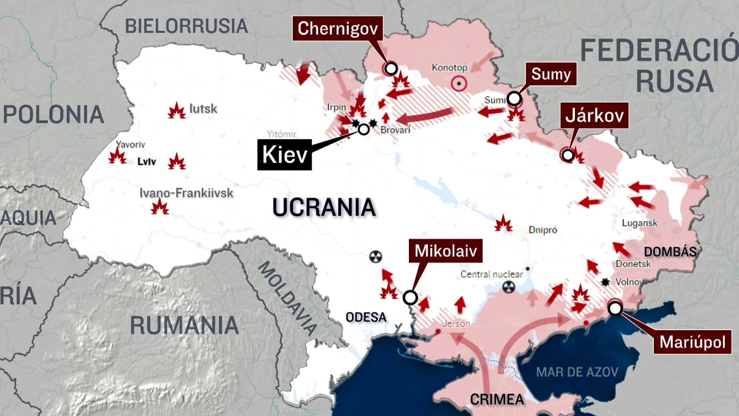 se cumplen 20 dias de la invasion de rusia a ucrania