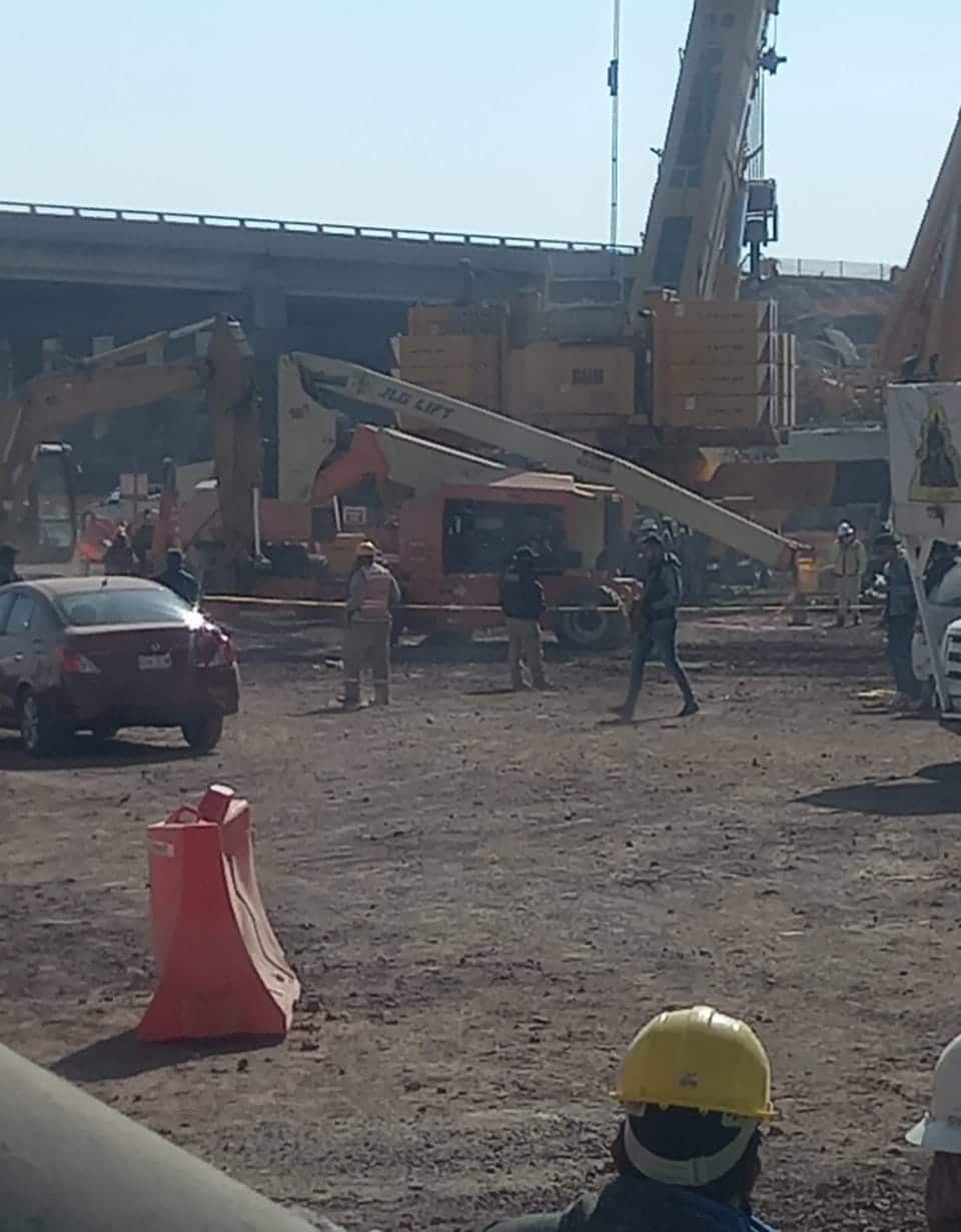 Se fractura trabe que conectaría el AIFA, en tramo del Circuito Exterior Mexiquense, y muere trabajador
