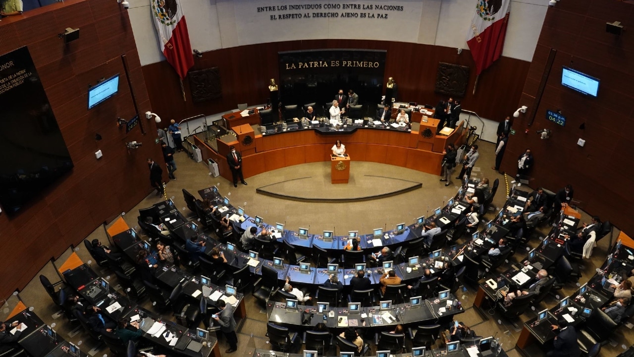Fotografía de una sesión Ordinaria en el Senado de la República.