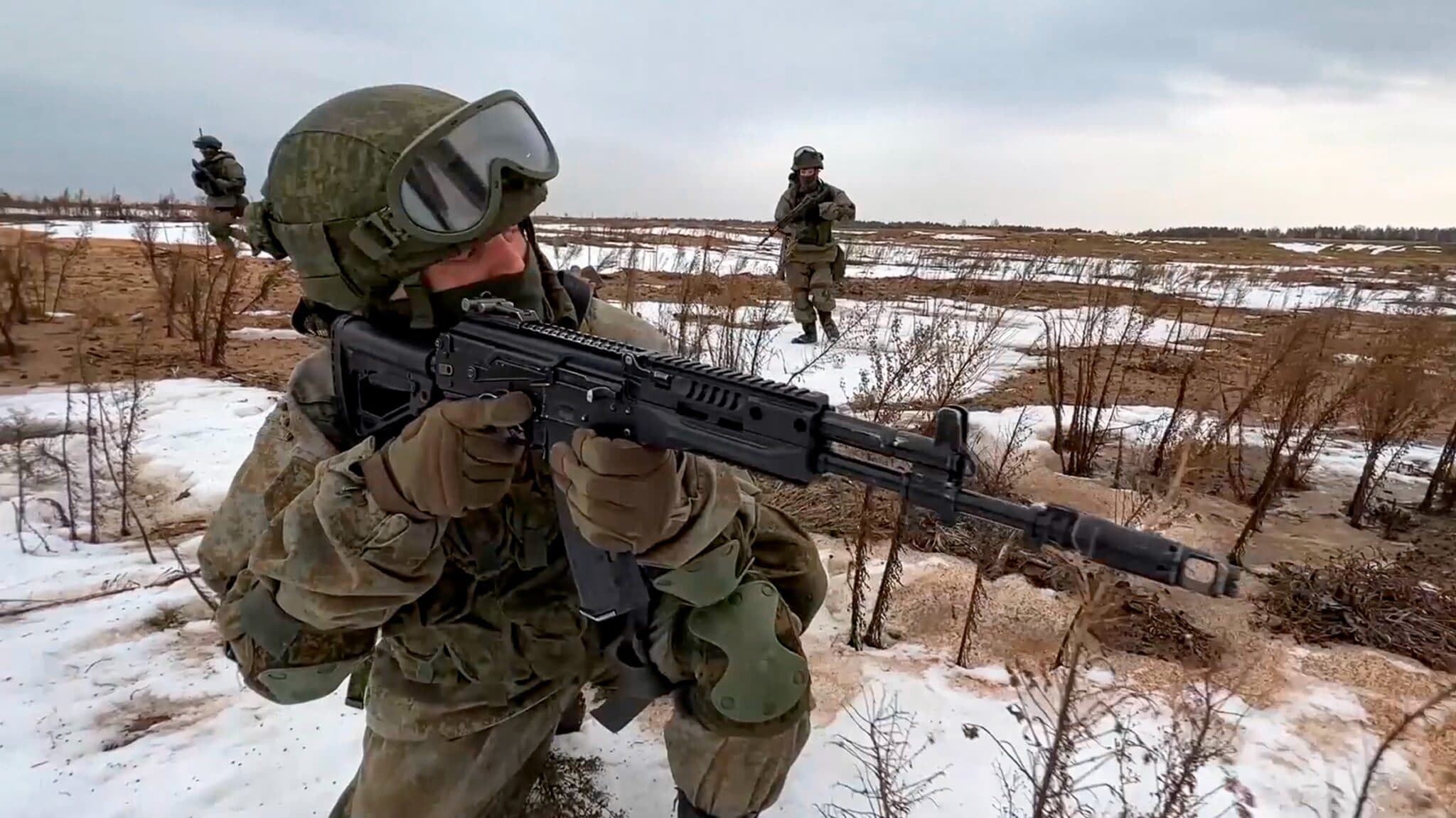 supuestas fuerzas especiales chechenas realizan rescates en ucrania