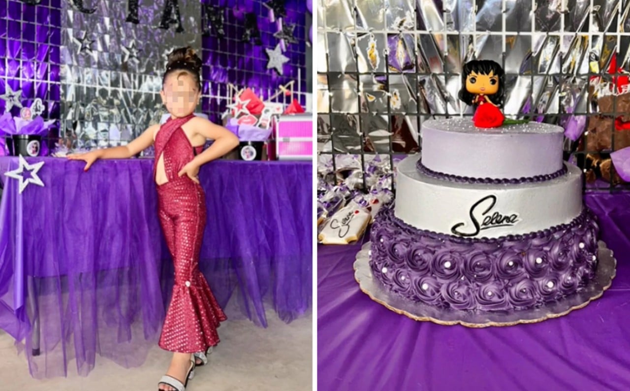 Niña tiene fiesta temática de Selena con piñata de Yolanda